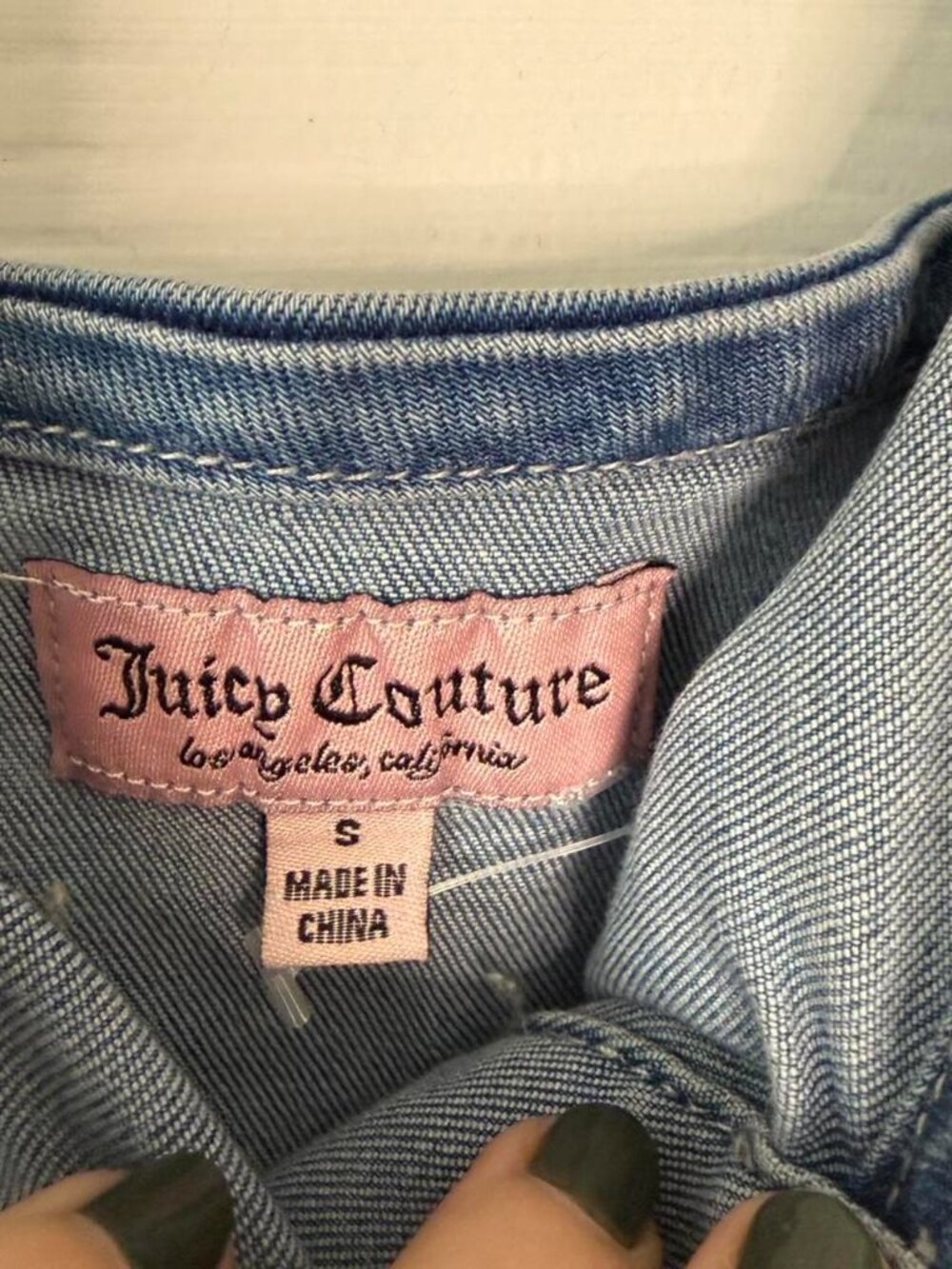 Juicy Couture Blue Denim Mini Dress - Picture 3 of 4